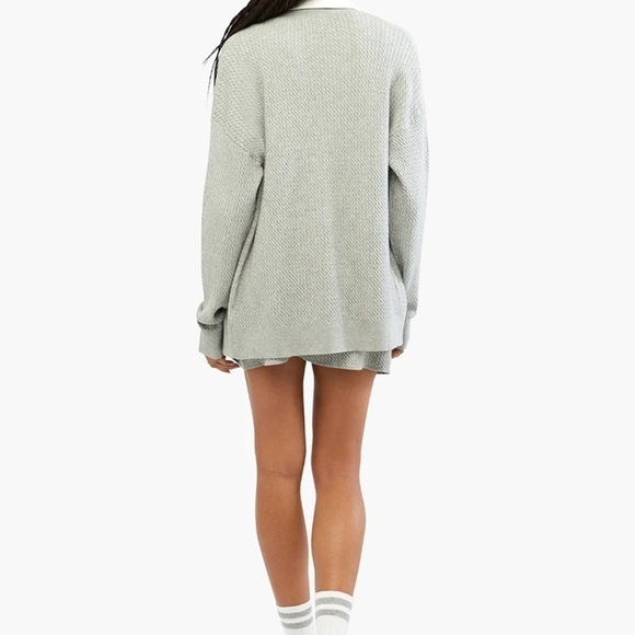 NWT We Wore What Cable Knit Varsity Sweater M/L - Picture 12 of 13